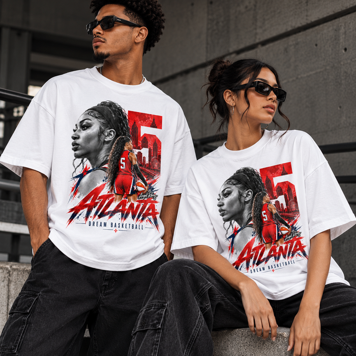 Atlanta Dream Angel Reese Graphic T-Shirt – Rise Up Urban Basketball Streetwear