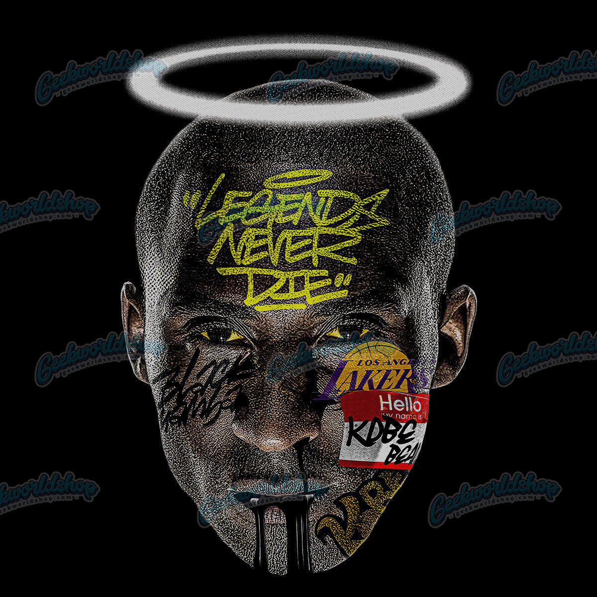Kobe Bryant (Big Head) T-Shirt | Retro Basketball Style – NBA Fan Must-Have