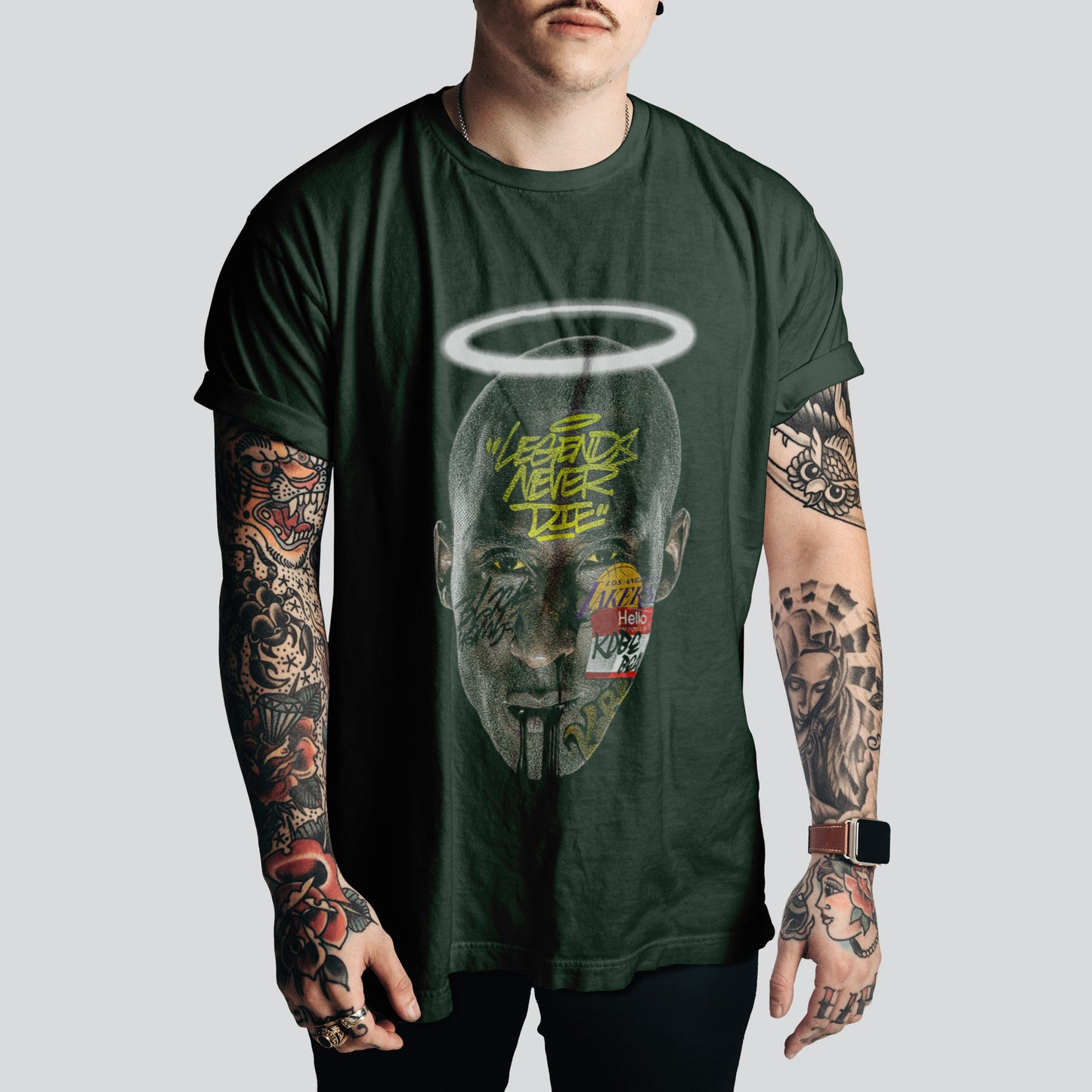Kobe Bryant (Big Head) T-Shirt | Retro Basketball Style – NBA Fan Must-Have