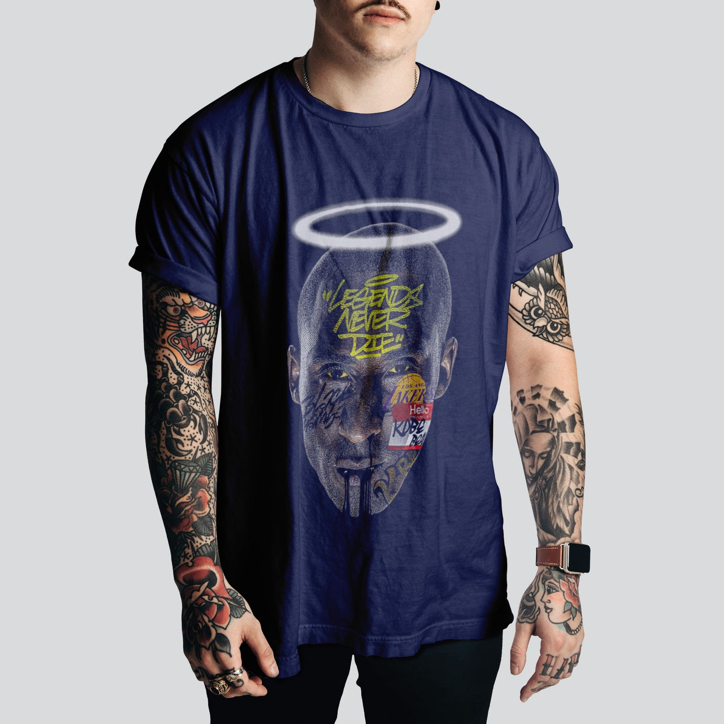 Kobe Bryant (Big Head) T-Shirt | Retro Basketball Style – NBA Fan Must-Have