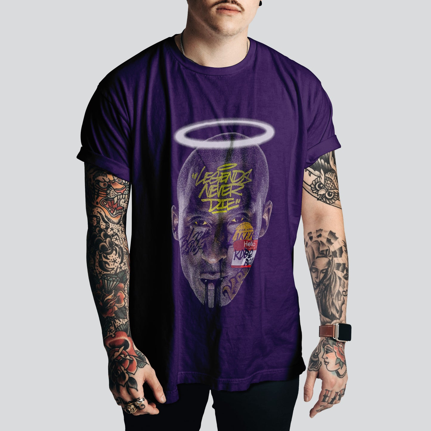 Kobe Bryant (Big Head) T-Shirt | Retro Basketball Style – NBA Fan Must-Have
