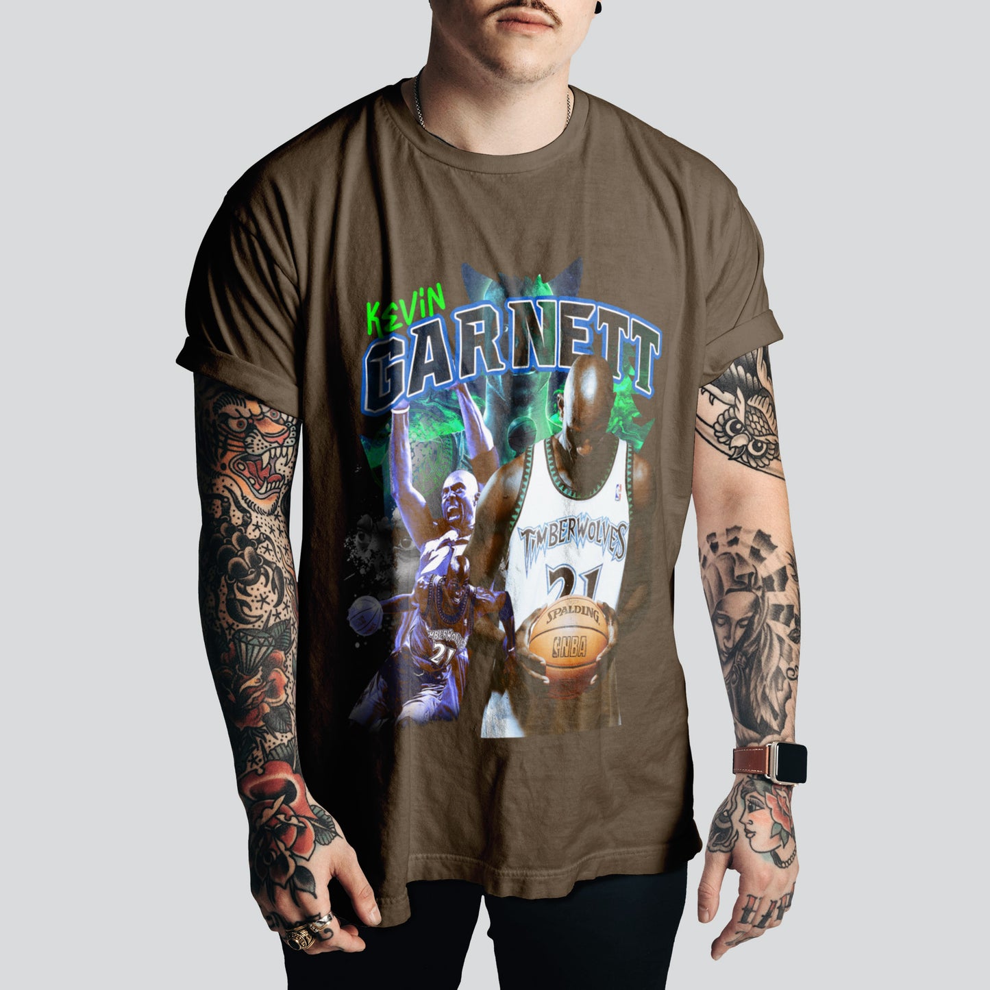 Kevin garnett Retro Basketball Style – NBA Fan Must-Have