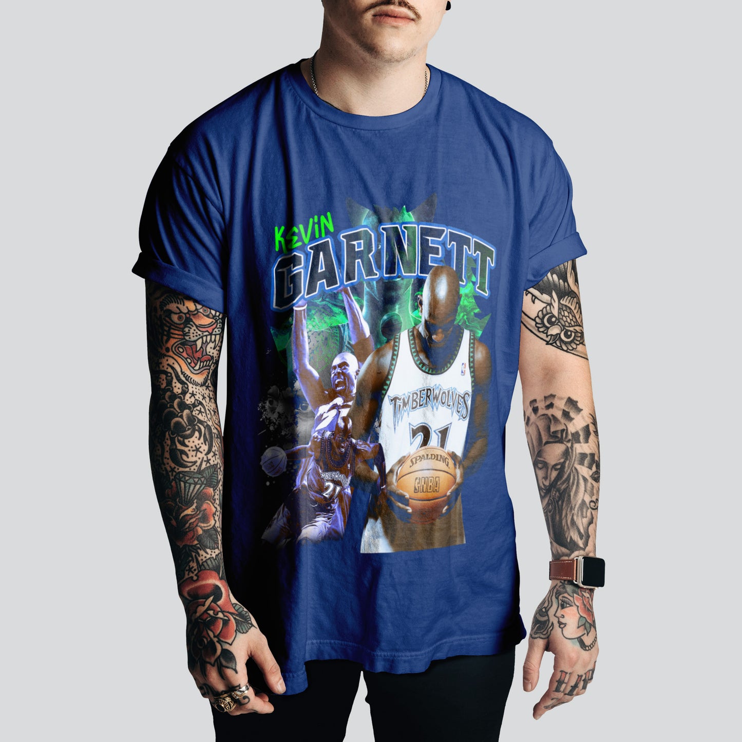 Kevin garnett Retro Basketball Style – NBA Fan Must-Have