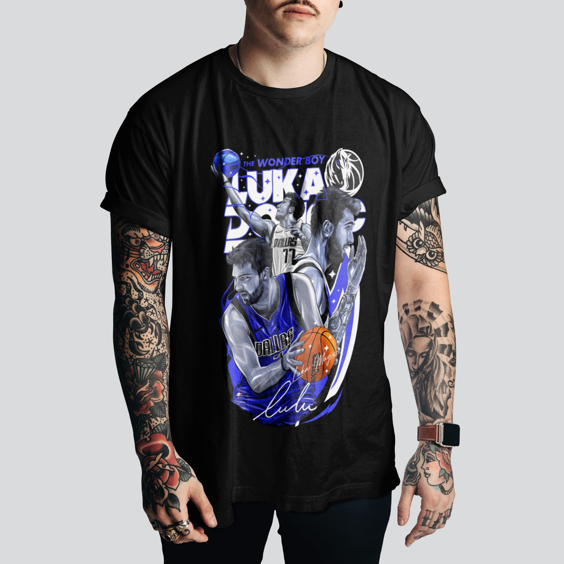 Luka Doncic | Dallas Mavs T-Shirt | Retro Basketball Style – NBA Fan Must-Have