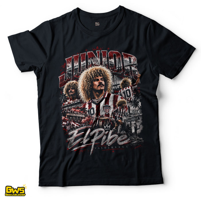 "El Pibe" Junior de Barranquilla Vintage Homage T-Shirt