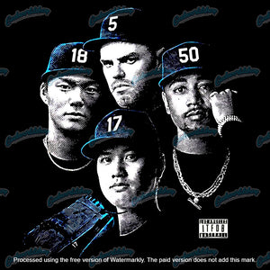 LA Champions 2025 Dodgers N.W.A. Fan Art T-Shirt – Streetwear Tee