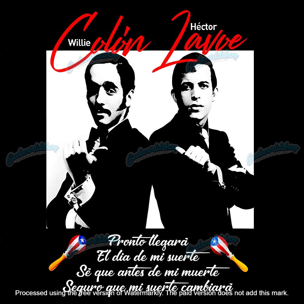 Hector & Willie Salsa Bootleg T-Shirt | Black & White Cartel Tee