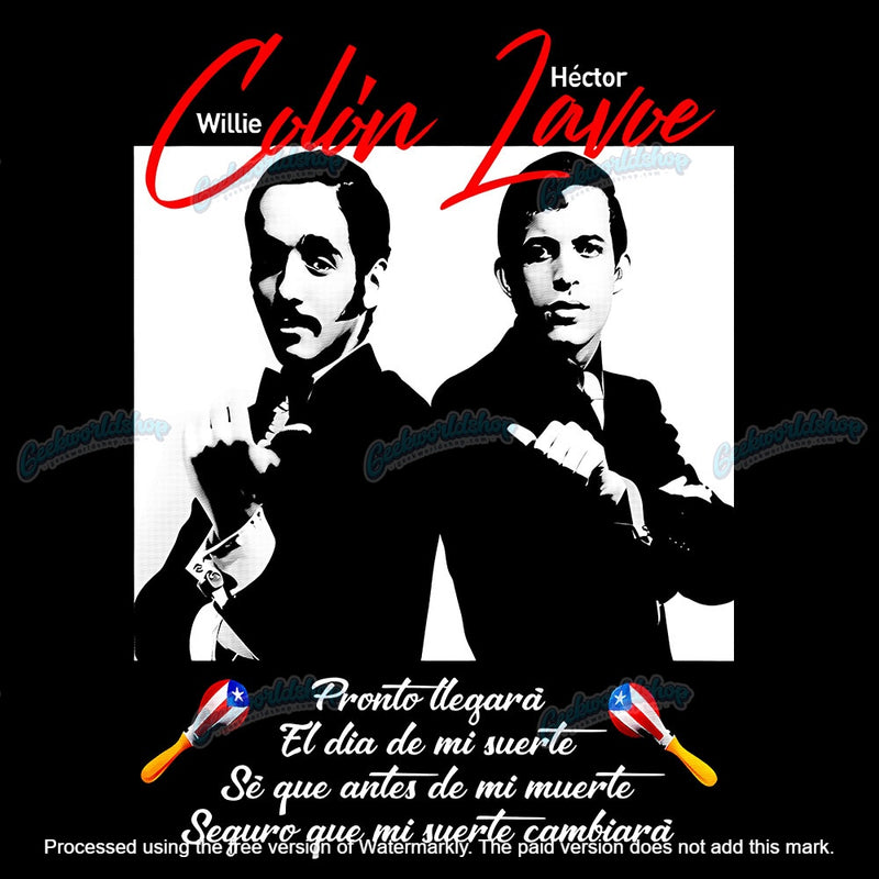 Hector & Willie Salsa Bootleg T-Shirt | Black & White Cartel Tee