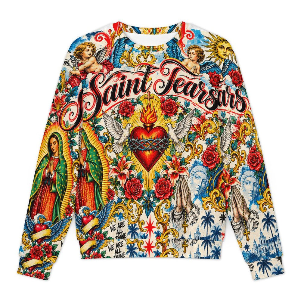 300gsm Oversized Thick Pullover Sweater(All-Over Printing)