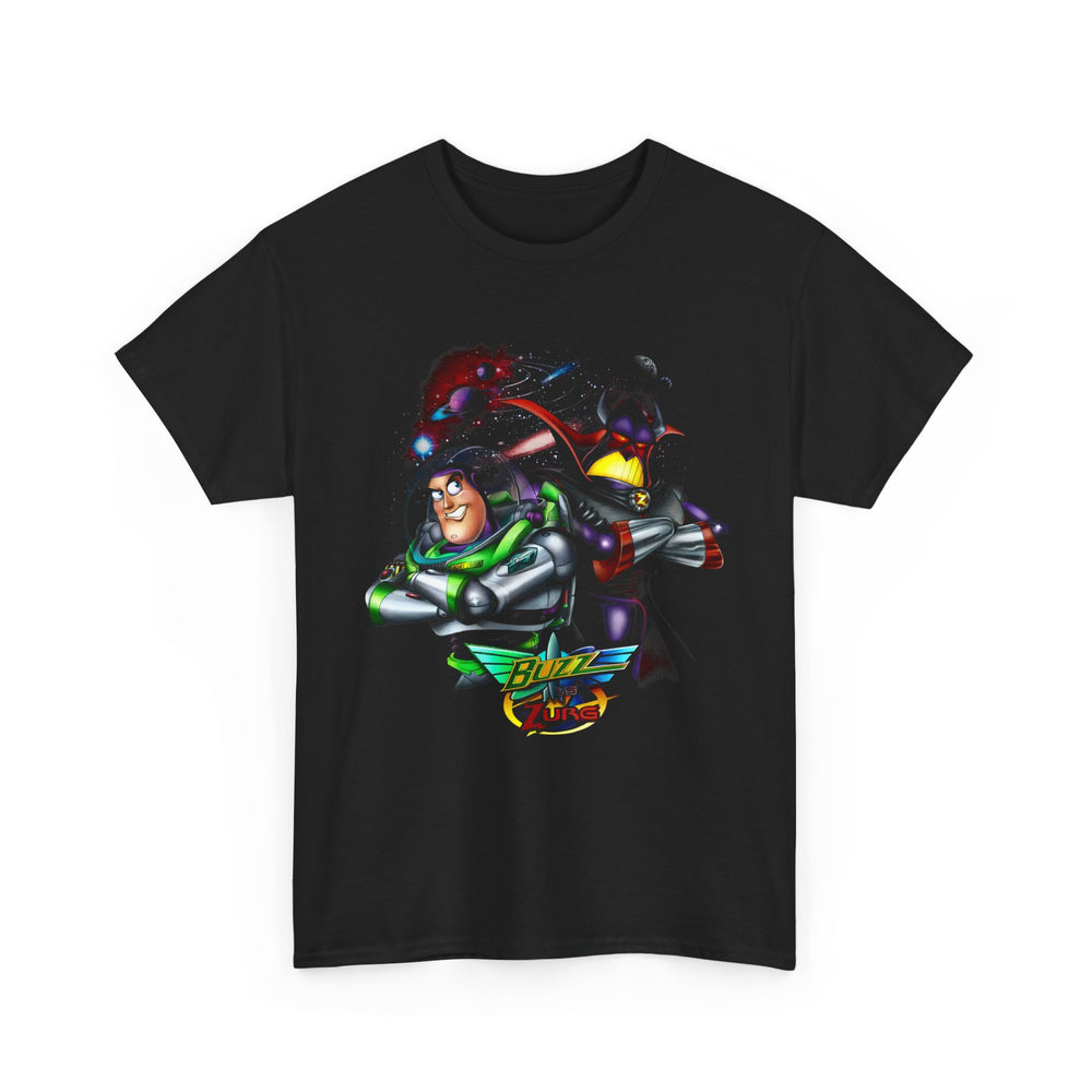 Buzz Lightyear & Zurg Graphic Tee — Retro Space Ranger Movie Shirt