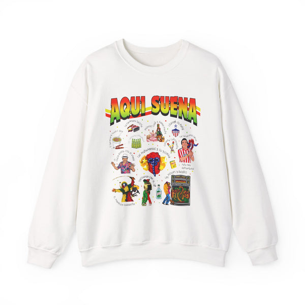 Sweatshirt — "Aquí Suena" Latin Music Vibes Crewneck