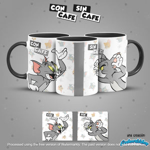 ☕ Con Café / Sin Café – 29 Cartoon-Inspired Digital Mug Designs