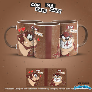 ☕ Con Café / Sin Café – 29 Cartoon-Inspired Digital Mug Designs