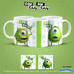 ☕ Con Café / Sin Café – 29 Cartoon-Inspired Digital Mug Designs
