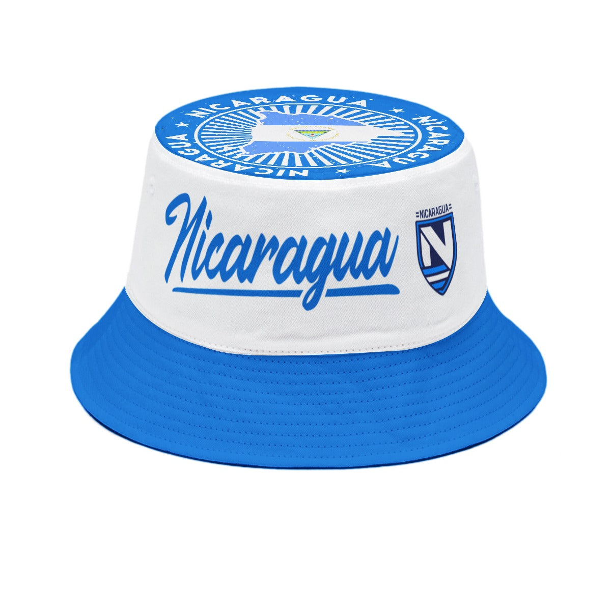 Nicaragua Flag Bucket Hat – Cool Summer Style | Geek World Shop