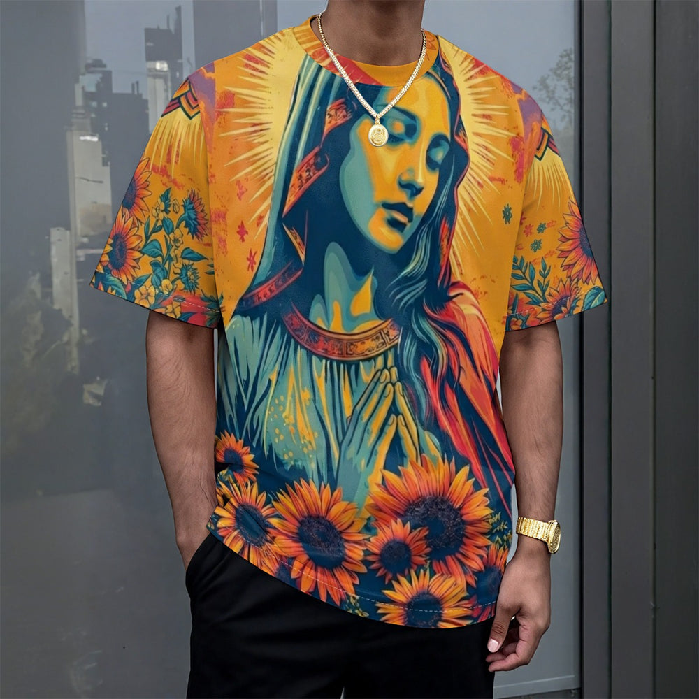 Golden Devotion | Premium All-Over Print Tee