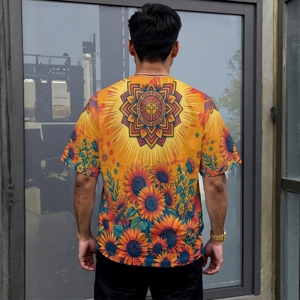 Golden Devotion | Premium All-Over Print Tee