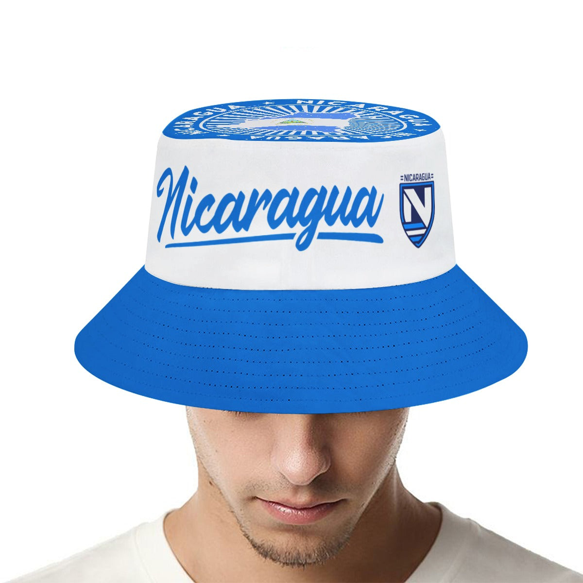 Nicaragua Flag Bucket Hat – Cool Summer Style | Geek World Shop