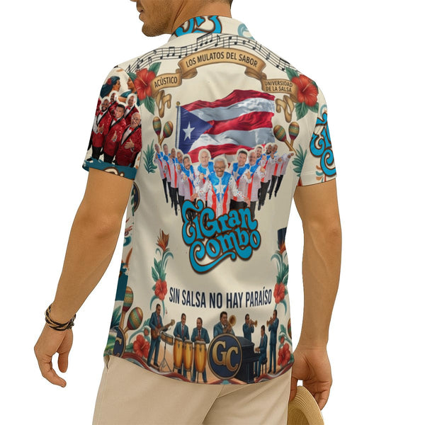 "Sin Salsa No Hay Paraíso" – El Gran Combo de Puerto Rico Signature Silk-Blend Shirt