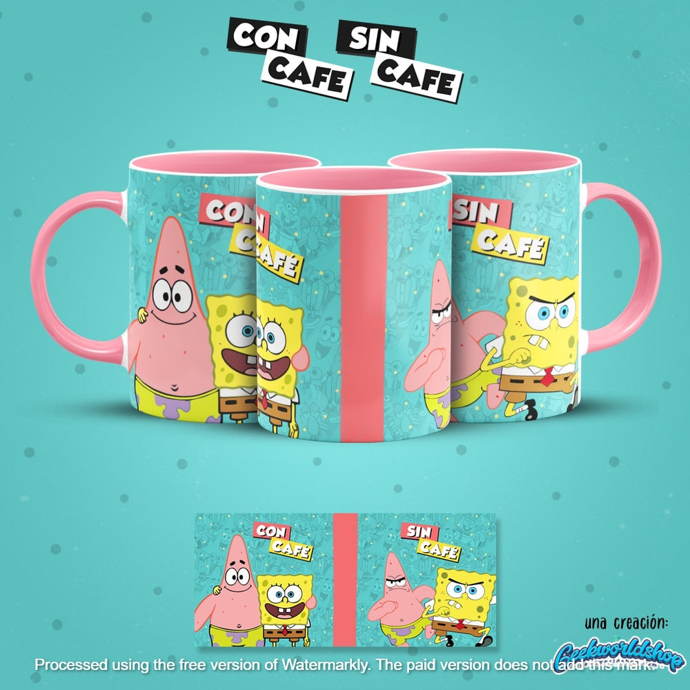 ☕ Con Café / Sin Café – 29 Cartoon-Inspired Digital Mug Designs