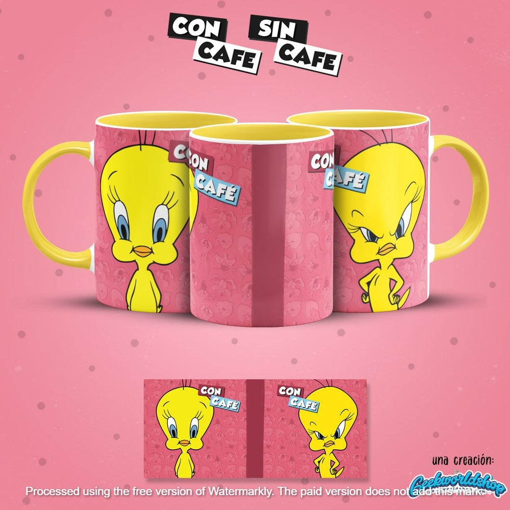 ☕ Con Café / Sin Café – 29 Cartoon-Inspired Digital Mug Designs