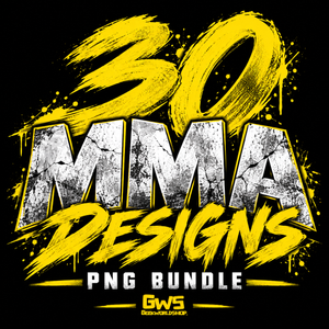 30 MMA halftone Fighter PNG Bundle – Combat Sports T-Shirt Graphics