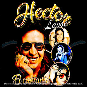 Héctor Lavoe Black T-Shirt – Gold “El Cantante” | Salsa Legends Tee
