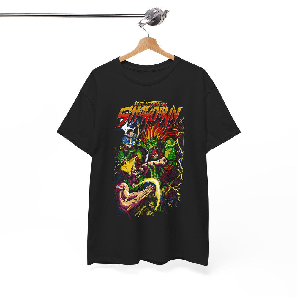Arcade Showdown Graphic Tee — Retro Fighting Game Poster T-Shirt