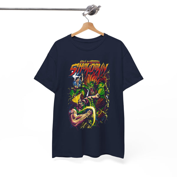 Arcade Showdown Graphic Tee — Retro Fighting Game Poster T-Shirt