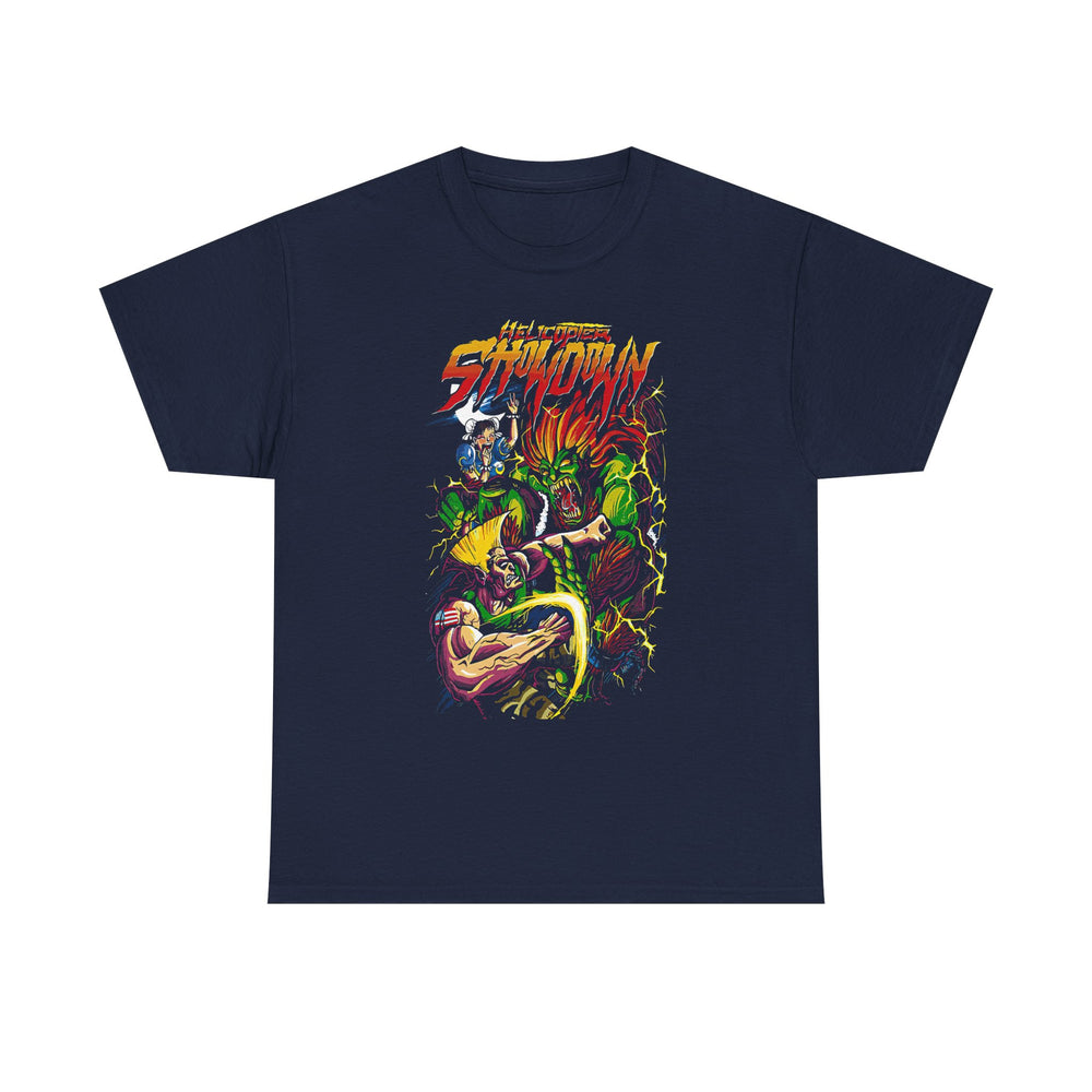 Arcade Showdown Graphic Tee — Retro Fighting Game Poster T-Shirt