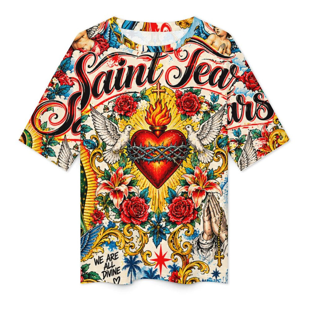 Saint Tears — Religious Tattoo Art T-Shirt