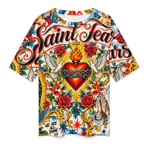 Saint Tears — Religious Tattoo Art T-Shirt
