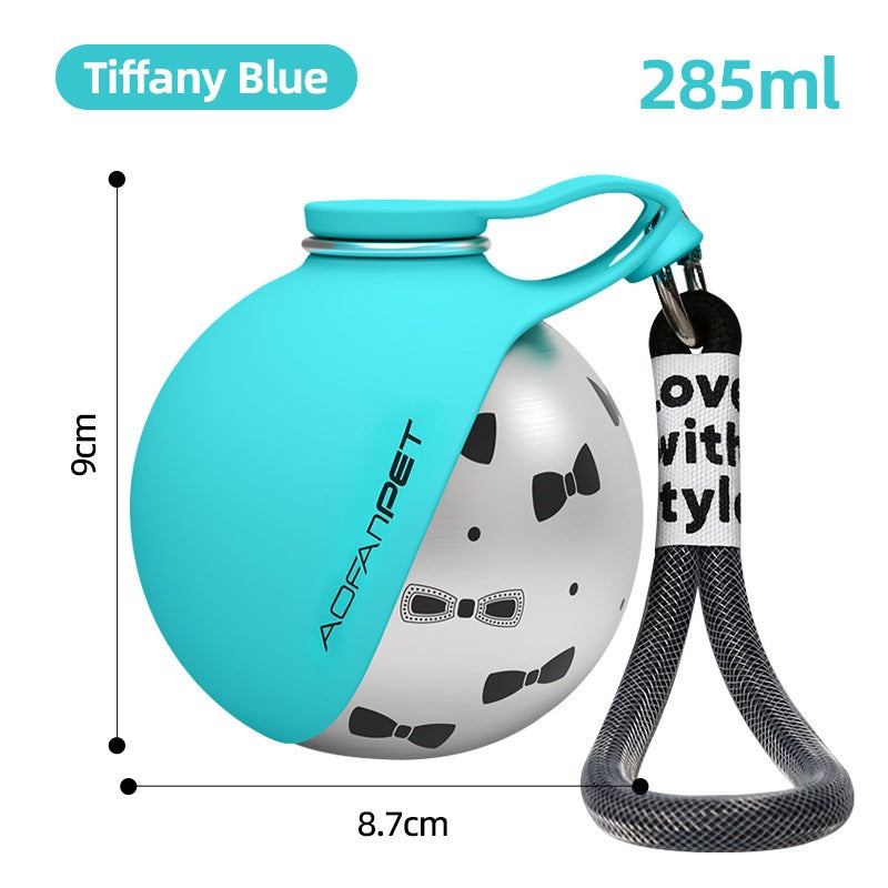 Stainless Steel Sidekick Travel Bottle – 2-in-1 Pet Hydration Station