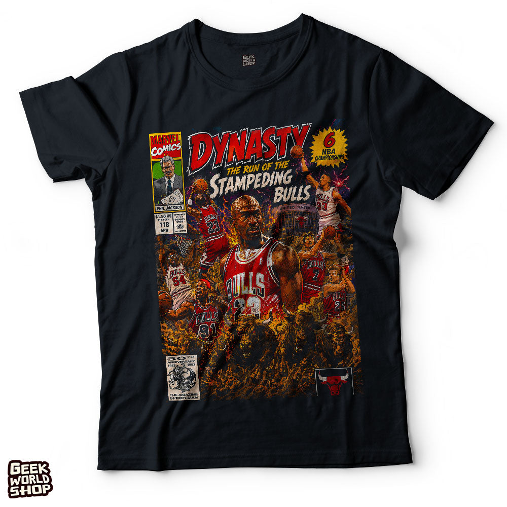 Dynasty: The Run of the Stampeding Bulls Comic T Shirt