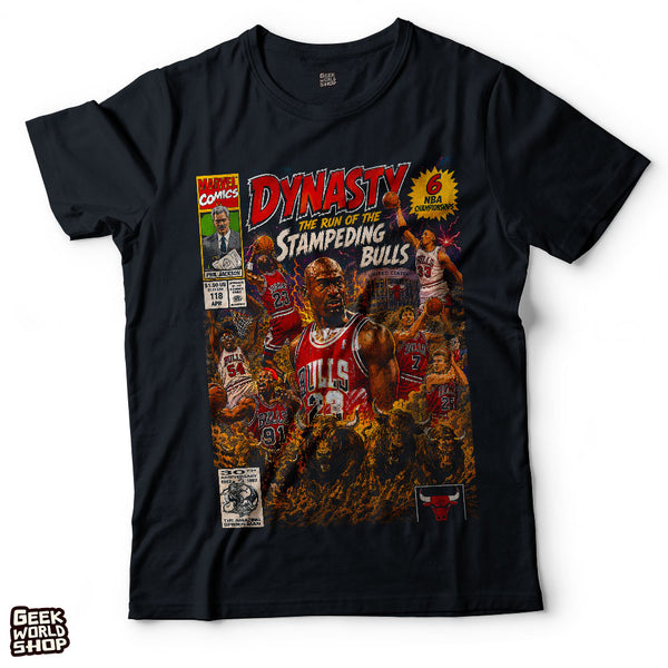 Dynasty: The Run of the Stampeding Bulls Comic T Shirt