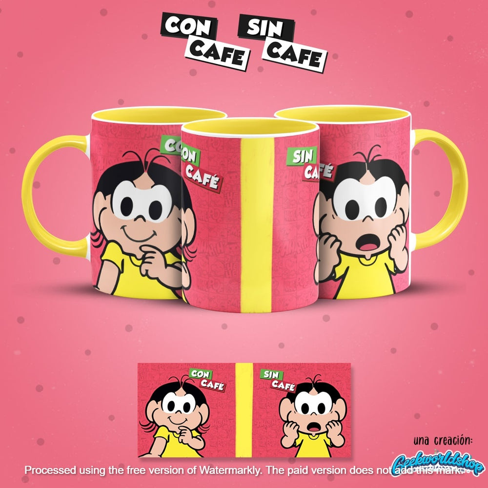 ☕ Con Café / Sin Café – 29 Cartoon-Inspired Digital Mug Designs