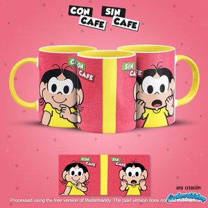 ☕ Con Café / Sin Café – 29 Cartoon-Inspired Digital Mug Designs