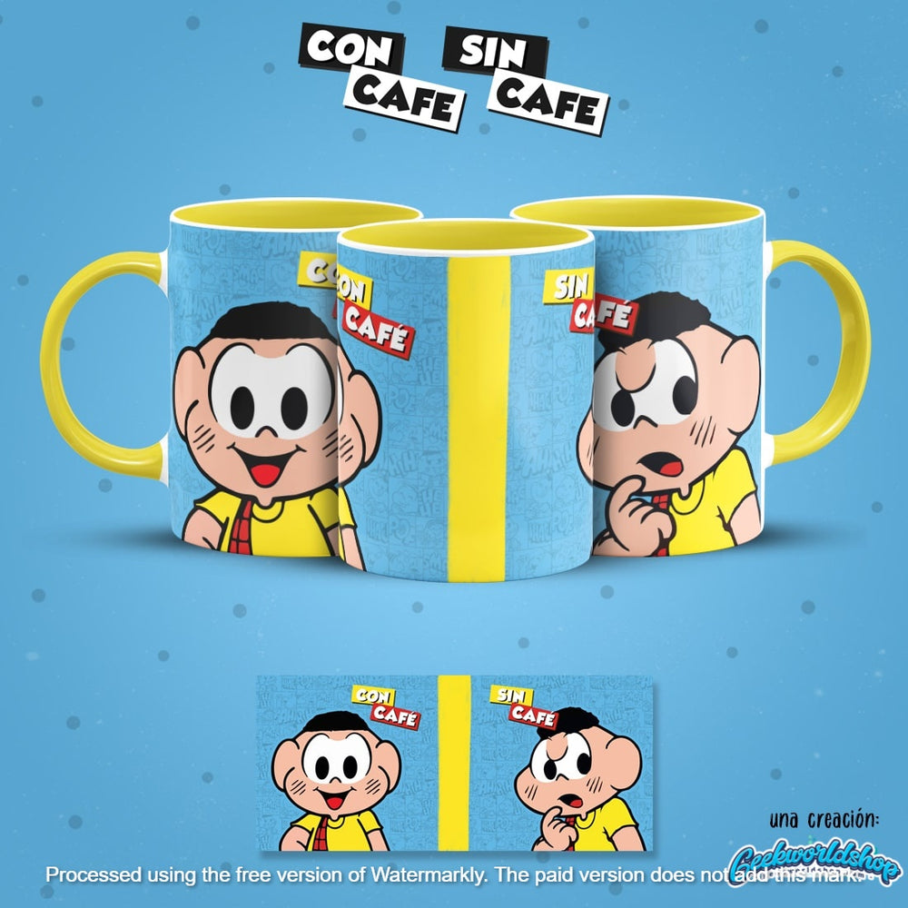 ☕ Con Café / Sin Café – 29 Cartoon-Inspired Digital Mug Designs