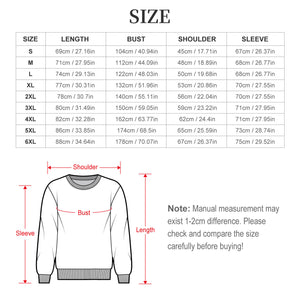 300gsm Oversized Thick Pullover Sweater(All-Over Printing)