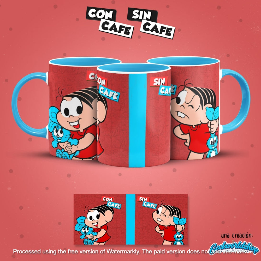 ☕ Con Café / Sin Café – 29 Cartoon-Inspired Digital Mug Designs