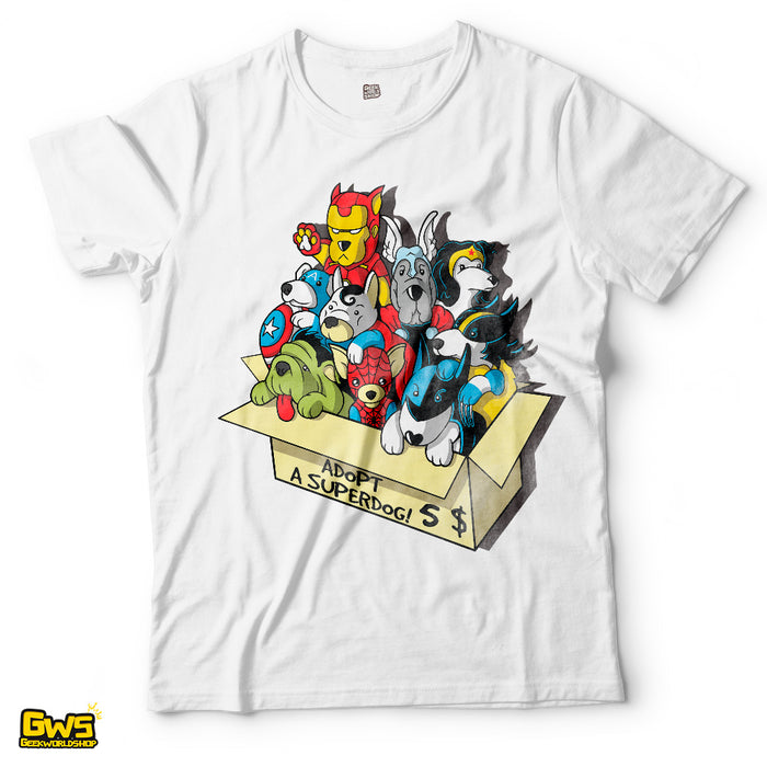 Adopt a Superdog Superhero Dogs T-Shirt