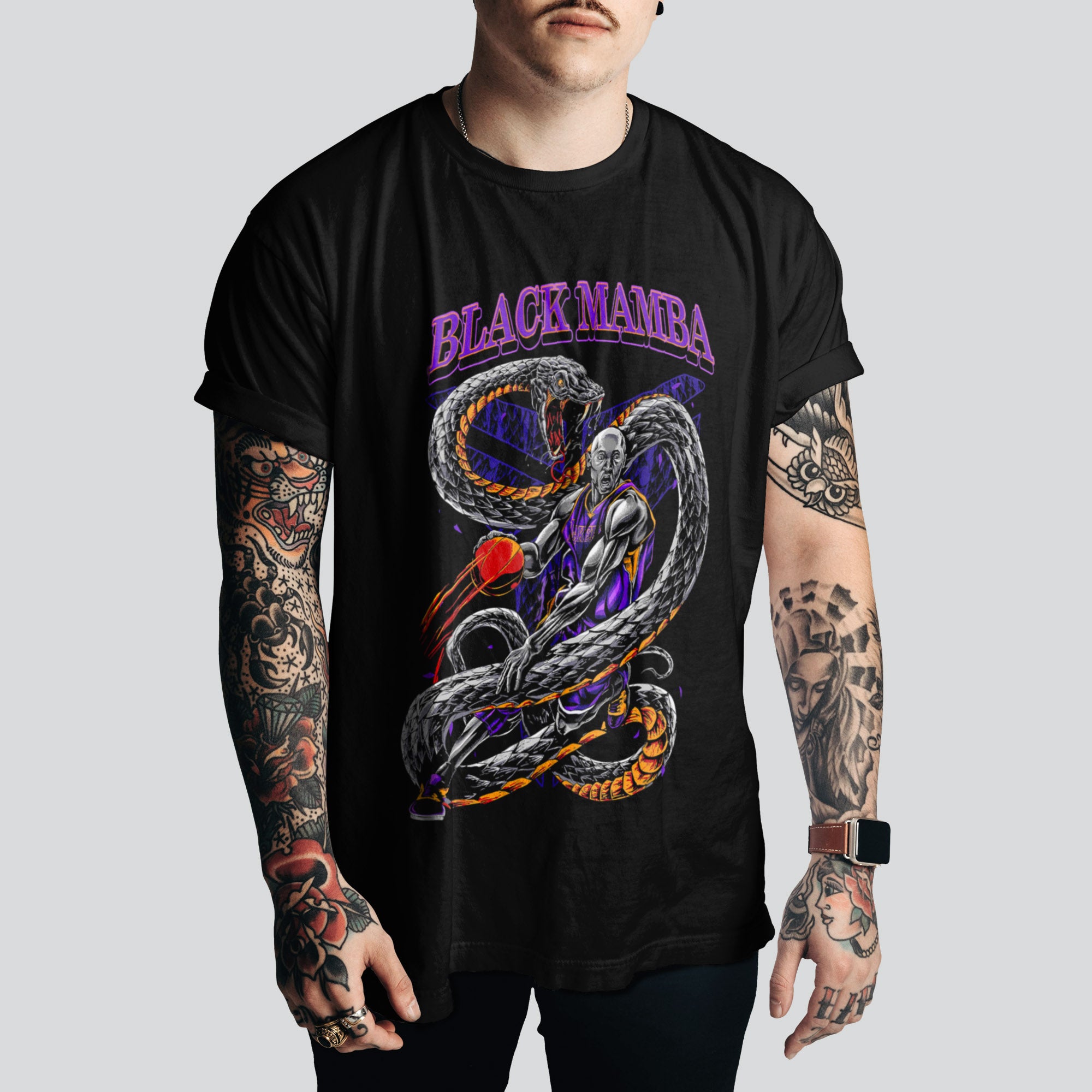 Black Mamba - Kobe Bryant T-Shirt | Retro Basketball Style – NBA Fan Must-Have