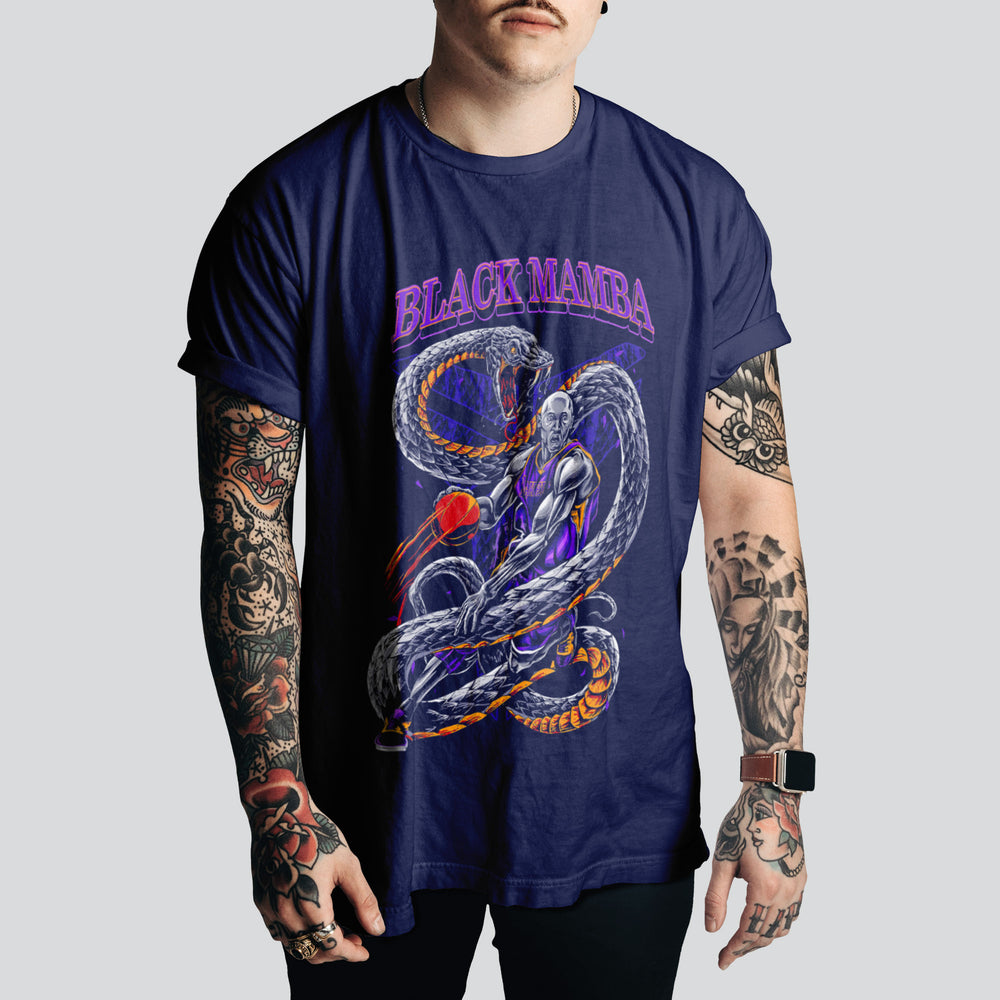 Black Mamba - Kobe Bryant T-Shirt | Retro Basketball Style – NBA Fan Must-Have