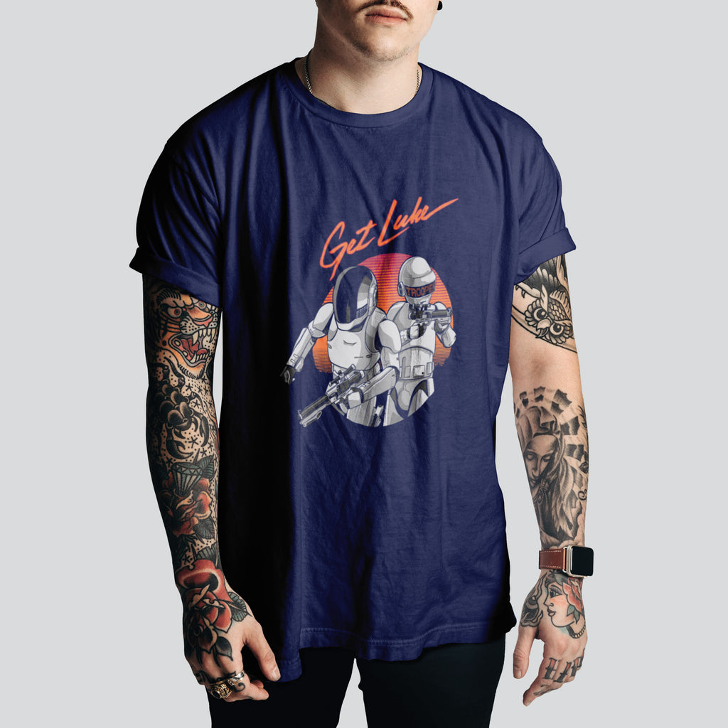 Daft Punk (Get Lucky!) Pop Culture T-Shirt | Iconic Graphic Tee for Fans