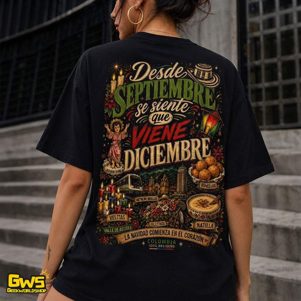Desde Septiembre se Siente que Viene Diciembre – Premium Vintage Bootleg T-shirt