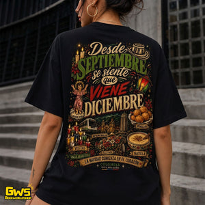 Desde Septiembre se Siente que Viene Diciembre – Premium Vintage Bootleg T-shirt