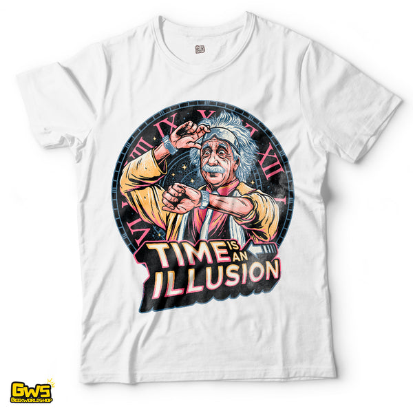 Doc Brown Back to the Future "Time is an Illusion" T-Shirt