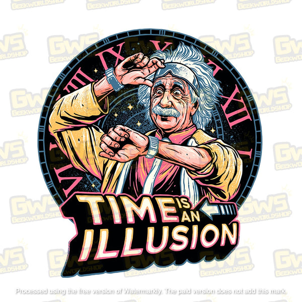 Doc Brown Back to the Future "Time is an Illusion" T-Shirt