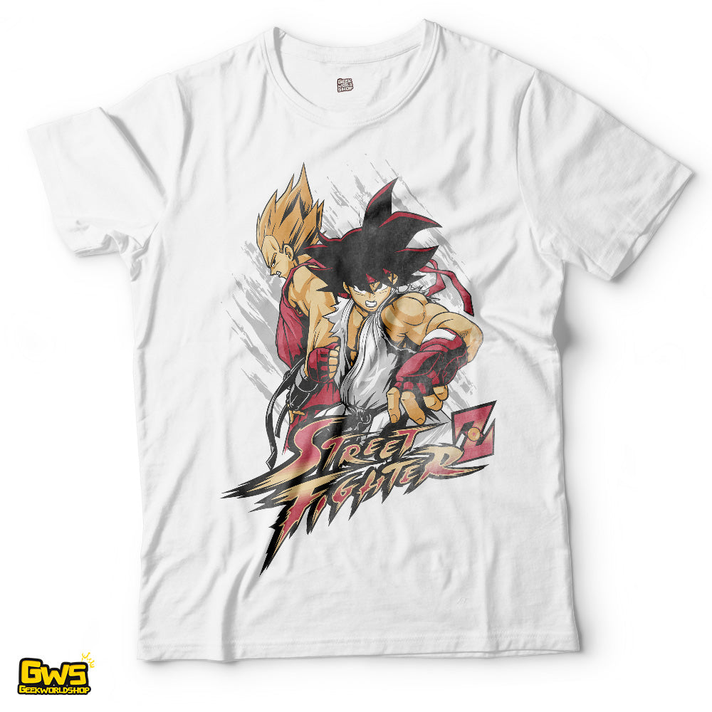 Dragon Ball Z x Street Fighter Goku & Vegeta Mashup T-Shirt