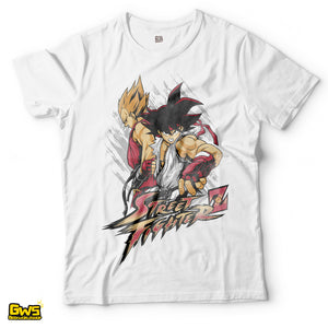 Dragon Ball Z x Street Fighter Goku & Vegeta Mashup T-Shirt